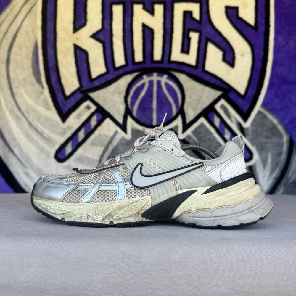 Size 10 -  Nike V2K Run Men's Summit White/Metallic Silver HJ4497-100